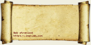 Jelisavka Bzeničanin vizit kartica